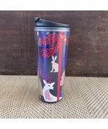 2017 Starbucks Cup Tumbler Lid Holiday Trees and Reindeer 16 oz - $5.89