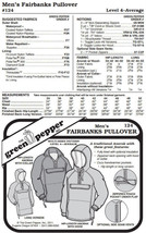 Men's Fairbanks Pullover Coat Jacket #124 Sewing Pattern (Pattern Only) gp124 - $8.00