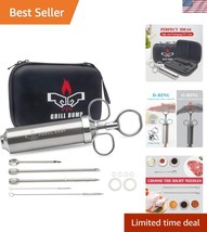Complete BBQ Meat Injector Kit with Needles, Brushes &amp; User Manual - 15.... - $40.50