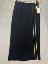 Vintage Grace Maxi Long Skirt Womens 8 Modern Simple Minimalist Neon Black New - £25.25 GBP