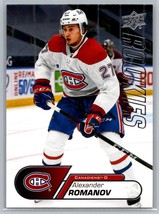 2020-21 Upper Deck NHL Rookie Card #22 Alexander Romanov RC Montreal Canadians - $4.25