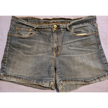 Denizen from Levi&#39;s Cuffed Shorts Women&#39;s Size 16 Denim 5-Pockets Cotton... - $21.77