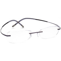 Silhouette Eyeglasses 7581 40 6057 Titan Violet Rimless Frame Austria 53[]19 145 - £118.02 GBP