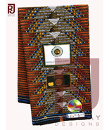  African Ankara Print Fabric Wax Textile Wholesale African Art 6 yards - $81.80 CAD
