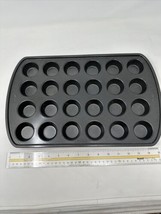 Wilton 24 Cavity Mini Muffin Cupcake Baking Pan Tray Heavy Duty Non-Stick - $8.91