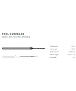 20265-C3 - MINIATURE DRILL  - CARBIDE - HARVEY - 2 PACKS OF ONE - $21.78