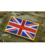 Large UK Flag Embroidered Patch 5&quot; x 3&quot; SAS SBS SRR SFSG USKSF Yellow Bo... - $19.01 CAD