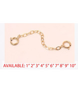 14k gold filled Extender Safety Chain Necklace Bracelet lock #2 - $5.93