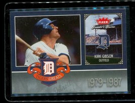 2006 Fleer Greats Of The Game Baseball Card DET-KG Kirk Gibson Tigers 1979-1987 - £8.56 GBP