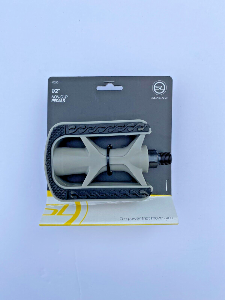 Cycling - Bicycle Bike Sunlite Non-slip 1/2&quot;  Pedals with reflectors 41210 - $9.08