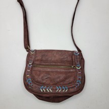 Mossimo Womens Brown Leather Purse Handbag - $9.23