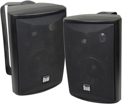 Dual Electronics Lu43Pb 3-Way High Performance Outdoor Indoor Speakers, Black - £39.93 GBP