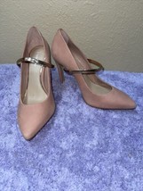 Gianni Bini Anistyn Rose Pink Stiletto Pumps with Rose Gold Strap Size 8... - £39.56 GBP