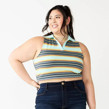 Juniors&#39; Plus Size SO® Cropped Polo Tank 3X - £15.50 GBP