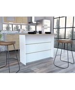Fendi Kitchen Island: Workstation &amp; 2-Tier Shelf - $449.37 CAD