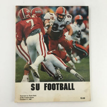 1987 Syracuse University vs Penn State Football Statistics at the Carrie... - £18.64 GBP