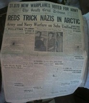 Easter Fashion Ads Army Navy Sub Warfare WW2 themed South Bend Tribune Newspaper - £7.56 GBP
