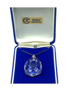 Dublin Crystal Sterling Silver Shamrock Clover Necklace Engraved in Irel... - £27.09 GBP