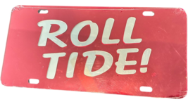Alabama Crimson Tide License Plate Inlaid Mirrored Acrylic Car Tag Licen... - $19.95
