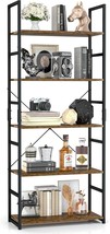 Otk Tall Bookcase With 5 Shelves, Office Shelf Storage Organizer,, Vintage. - $90.99