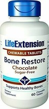 Life Extension Bone Restore 60 Chewable Tablets (Sugar-Free Chocolate) - £21.97 GBP