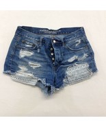 American Eagle Outfitters Women’s  Hi Rise Festival Size 4 Cotton Shorts - £8.54 GBP
