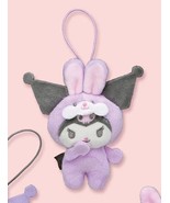 Japan Sanrio Kuromi Fairy Rabbit Mascot Plush doll toy - 10cm Birthday E... - $30.83 CAD