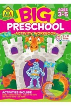 Big Preschool Activity Workbook by School Zone Publishing Company Staff... - €2,90 EUR