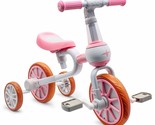 3 In 1 Kids Tricycles Gift For 2-4 Years Old Boys Girls With Detachable ... - $91.99