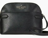Kate Spade Staci Black Saffiano Leather Dome Crossbody WKR00645 NWT $299... - £69.81 GBP