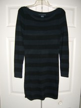 French Connection Classic Stripe Sweater Dress 6 Blue Black Bambi Marissa - £23.31 GBP