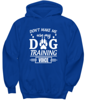 Dogs Hoodie Dog Training Voice Royal-H  - £26.46 GBP
