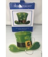 Northlight 12.5&quot; LED St. Patrick&#39;s Day Leprechaun Hat Window Silhouette ... - $14.61 CAD