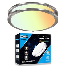 Led Flush Mount Ceiling Light - 16 Inch Ceiling Light Fixture 3000/4000/5000K Ad - £73.31 GBP