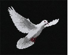 Pepita Needlepoint kit: Dove in Flight, 9&quot; x 7&quot; - £40.09 GBP+