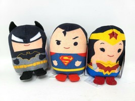Set of 3 Justice League Mini Stylized Plush Characters - New - £19.11 GBP