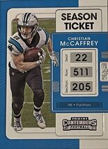 Christian McCaffrey 2021 Contenders Football Season Ticket NFL Card #15 ... - $1.93