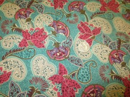 1566. Jacob EAN Floral Design Home Decor Or Craft Cotton Fabric - 41&quot; X 1 7/8 Yds - $7.92