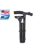 Updated Safety Walking Sticks 4 Head Magic Cane Folding LED Safety Walki... - $15.61