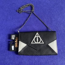 NEW! Harry Potter Deathly Hallows Faux Leather Purse Wallet + Chain Button Close - £18.66 GBP