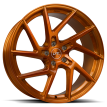 20X10.5 Luxxx LFF-02 LEON 5X112 +30 66.6 Full Brushed Sunset Orange - Wheel - £308.50 GBP