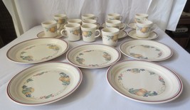 Corelle abundance fruit plates, cups saucers Discontinued 24 pieces - $60.00