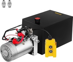 Mophorn 12 Quart Single Acting Hydraulic Pump 12V Hydraulic Power Unit With - $340.97