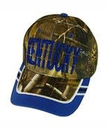 Kentucky Window Shade Font Men&#39;s Adjustable Baseball Cap (Camo/Royal) - $20.35 CAD
