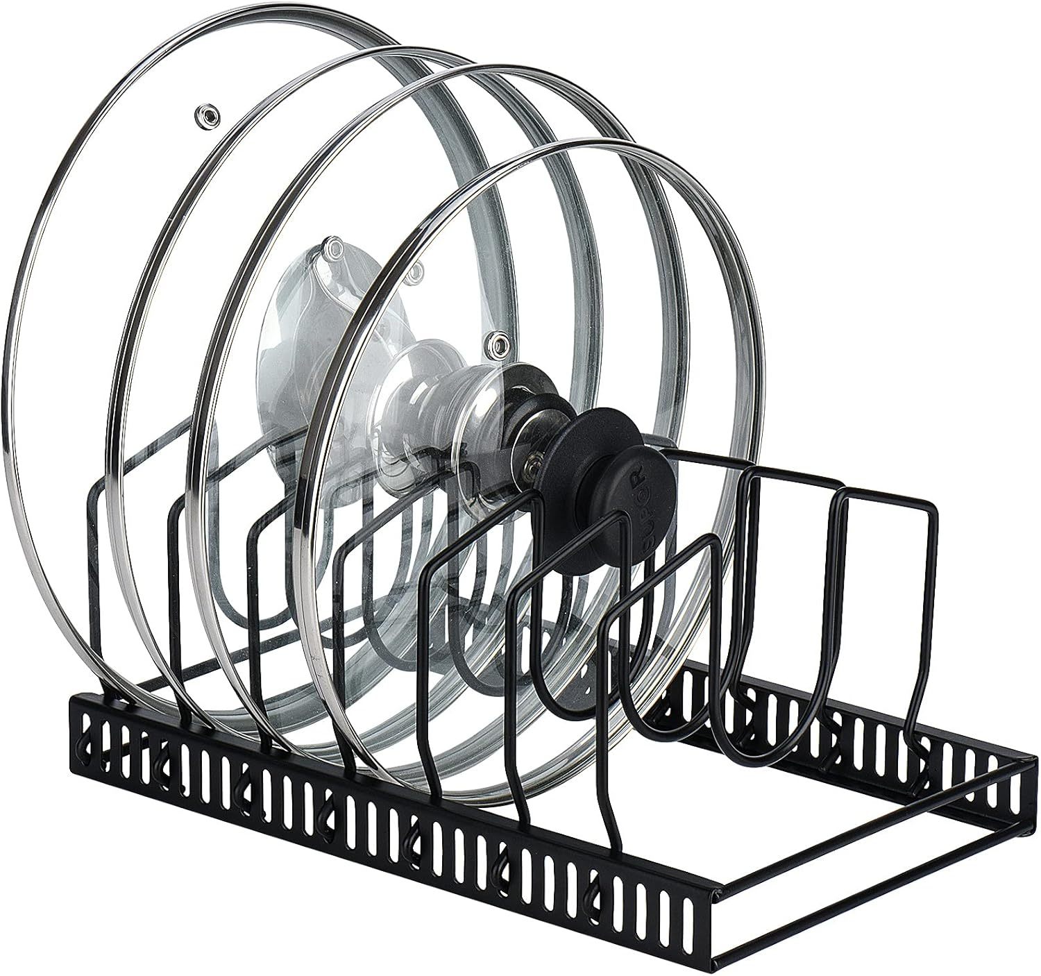 Toplife Pot Lids Organizer Rack For Cabinet And Countertop, 7+ Pan Lids,... - $39.99