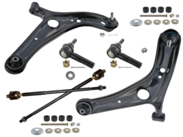 8 Pcs Lower Control Arms Inner Outer Tie Rods Sway Bar Link For Toyota Yaris SOL - £148.92 GBP