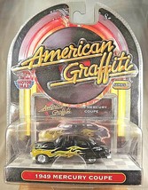 2007 Motor Max American Graffiti Series II 1949 MERCURY COUPE Black Yellow Flame - £14.48 GBP