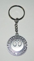 Classic Star Wars Rebel Forces Antique Grey Metal Key Chain 1995 NEW UNUSED - $9.74