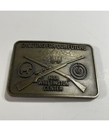 Vintage NRA Belt Buckle Whittington Center Shooting Cross Rifles Brass  - $19.04 CAD