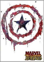 Marvel Zombies Captain America Shield Art Image Refrigerator Magnet NEW UNUSED - $3.99